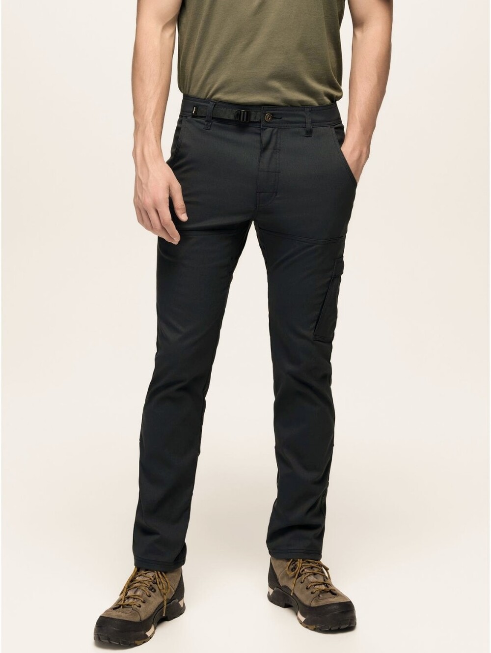 New $95 Mens 42x34 PrAna Stretch Zion II Slim Pants Hiking/Climbing Belted Cargo